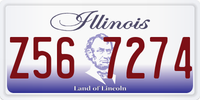IL license plate Z567274