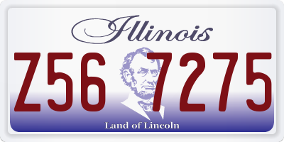 IL license plate Z567275