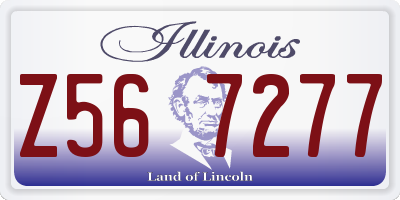 IL license plate Z567277
