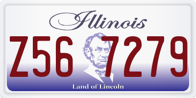 IL license plate Z567279