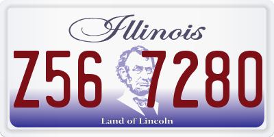IL license plate Z567280