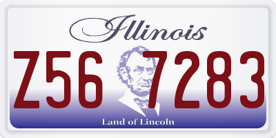 IL license plate Z567283