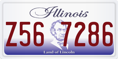 IL license plate Z567286