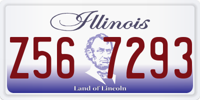 IL license plate Z567293