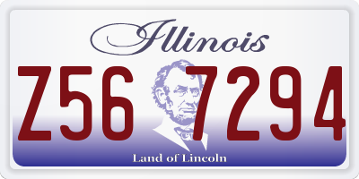 IL license plate Z567294