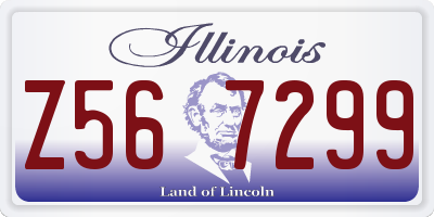 IL license plate Z567299