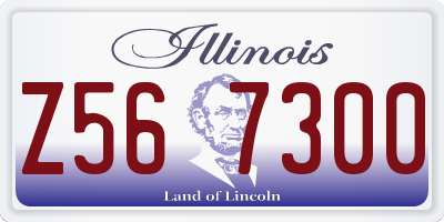 IL license plate Z567300