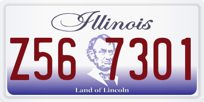 IL license plate Z567301