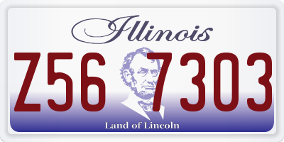 IL license plate Z567303