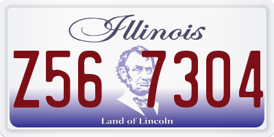 IL license plate Z567304