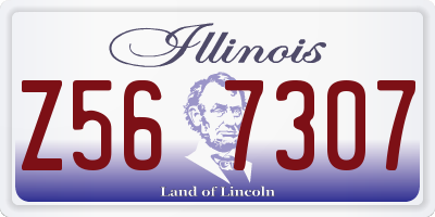 IL license plate Z567307