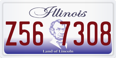 IL license plate Z567308