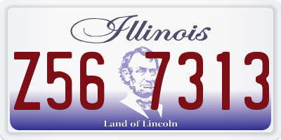 IL license plate Z567313