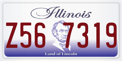 IL license plate Z567319