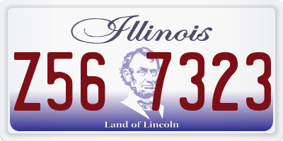 IL license plate Z567323
