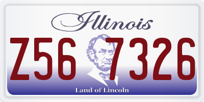 IL license plate Z567326