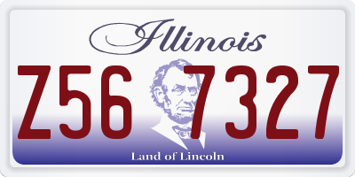 IL license plate Z567327