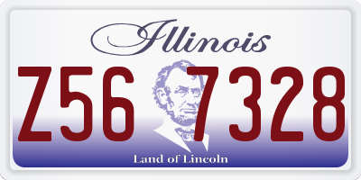 IL license plate Z567328