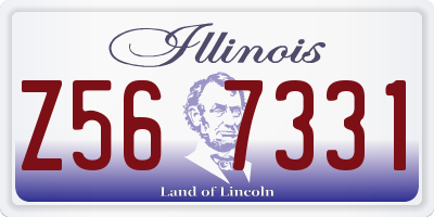 IL license plate Z567331