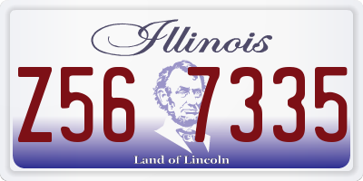 IL license plate Z567335