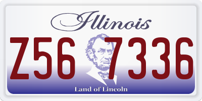 IL license plate Z567336