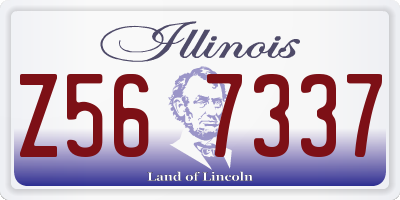 IL license plate Z567337