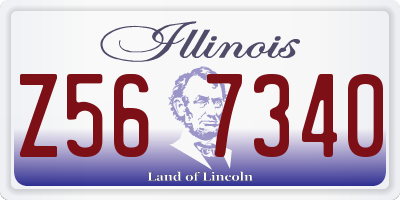 IL license plate Z567340