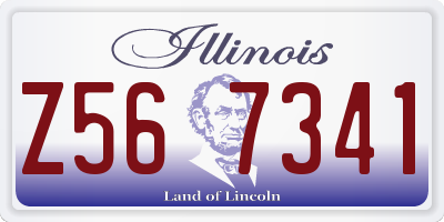 IL license plate Z567341