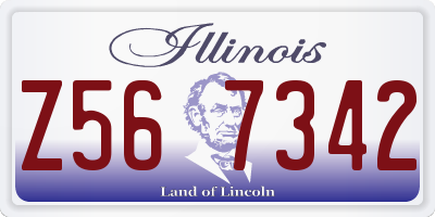 IL license plate Z567342