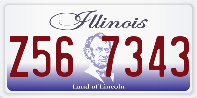 IL license plate Z567343