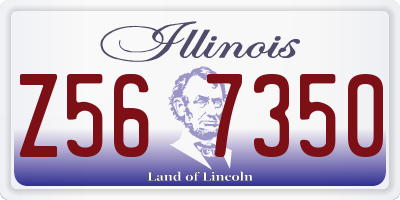 IL license plate Z567350