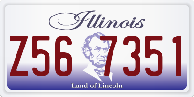 IL license plate Z567351