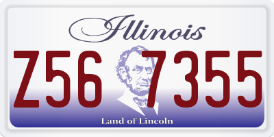 IL license plate Z567355