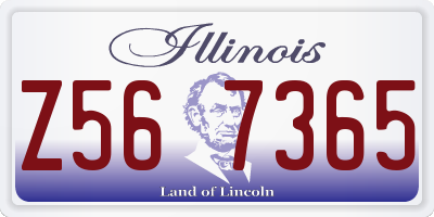IL license plate Z567365