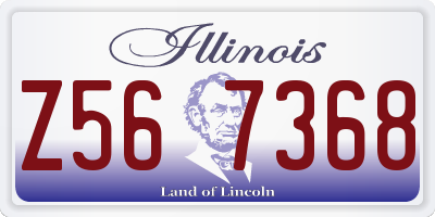 IL license plate Z567368