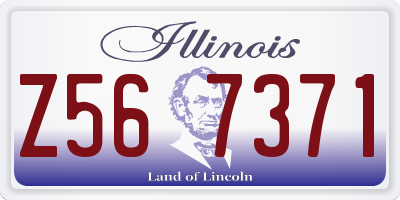 IL license plate Z567371