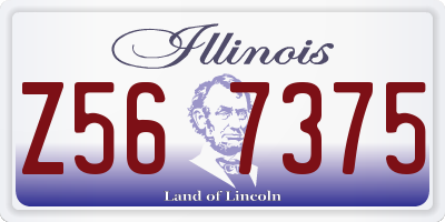 IL license plate Z567375