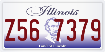 IL license plate Z567379