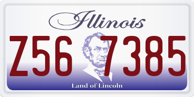 IL license plate Z567385