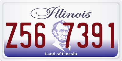 IL license plate Z567391