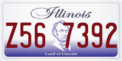 IL license plate Z567392