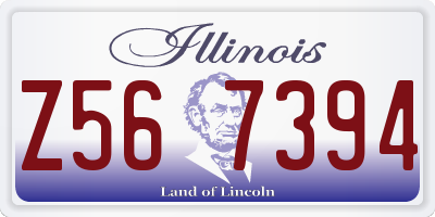 IL license plate Z567394