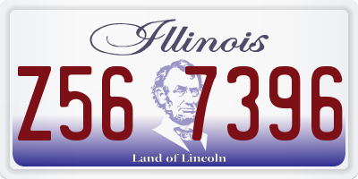 IL license plate Z567396