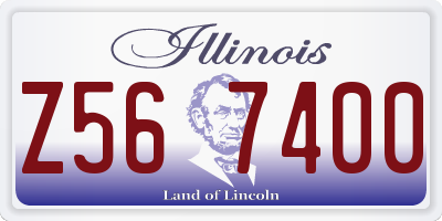 IL license plate Z567400