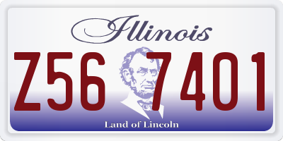 IL license plate Z567401