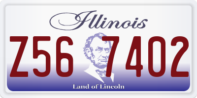 IL license plate Z567402