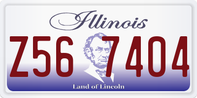 IL license plate Z567404