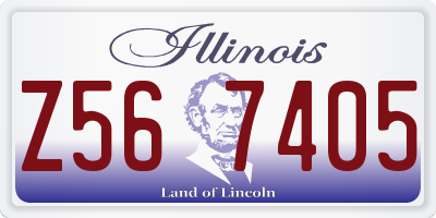 IL license plate Z567405
