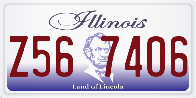 IL license plate Z567406