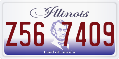 IL license plate Z567409
